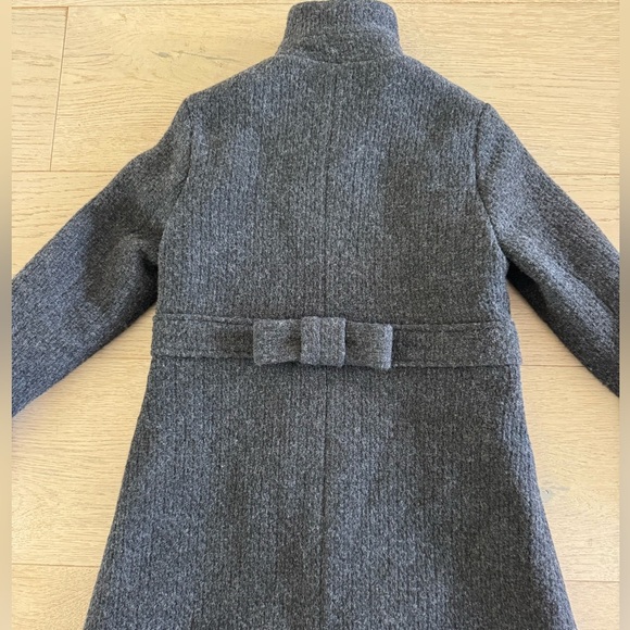 Jacadi Girls Gray Wool blend Pea Coat size 6 - Picture 4 of 7